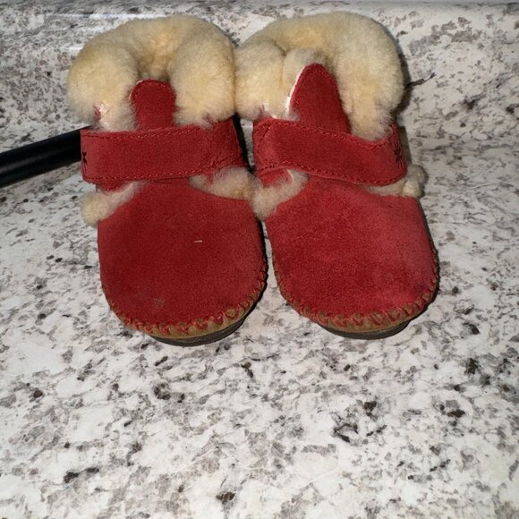 LL Bean Toddlers 7-8 Wicked Good Slippers Red - Picture 2 of 5
